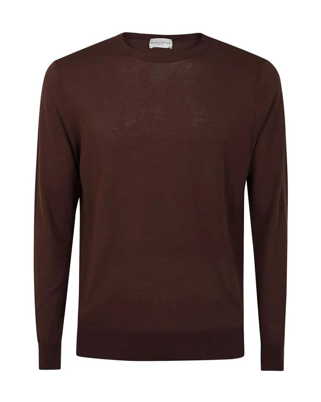 Ballantyne Brown Crew Neck Sweater for men
