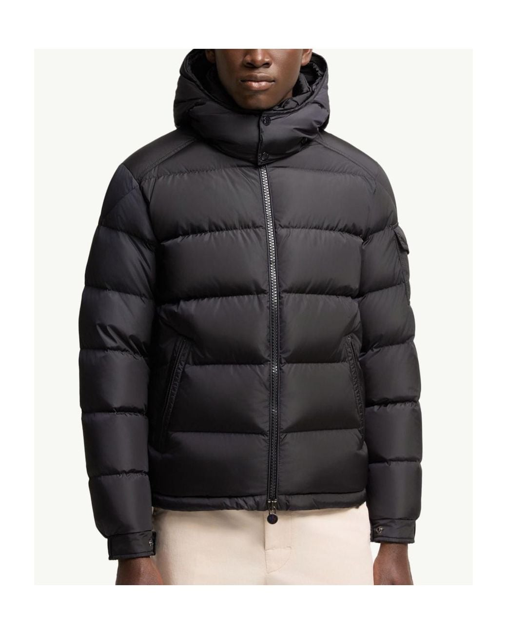 Moncler Black Maya Matte Short Down Jacket for men