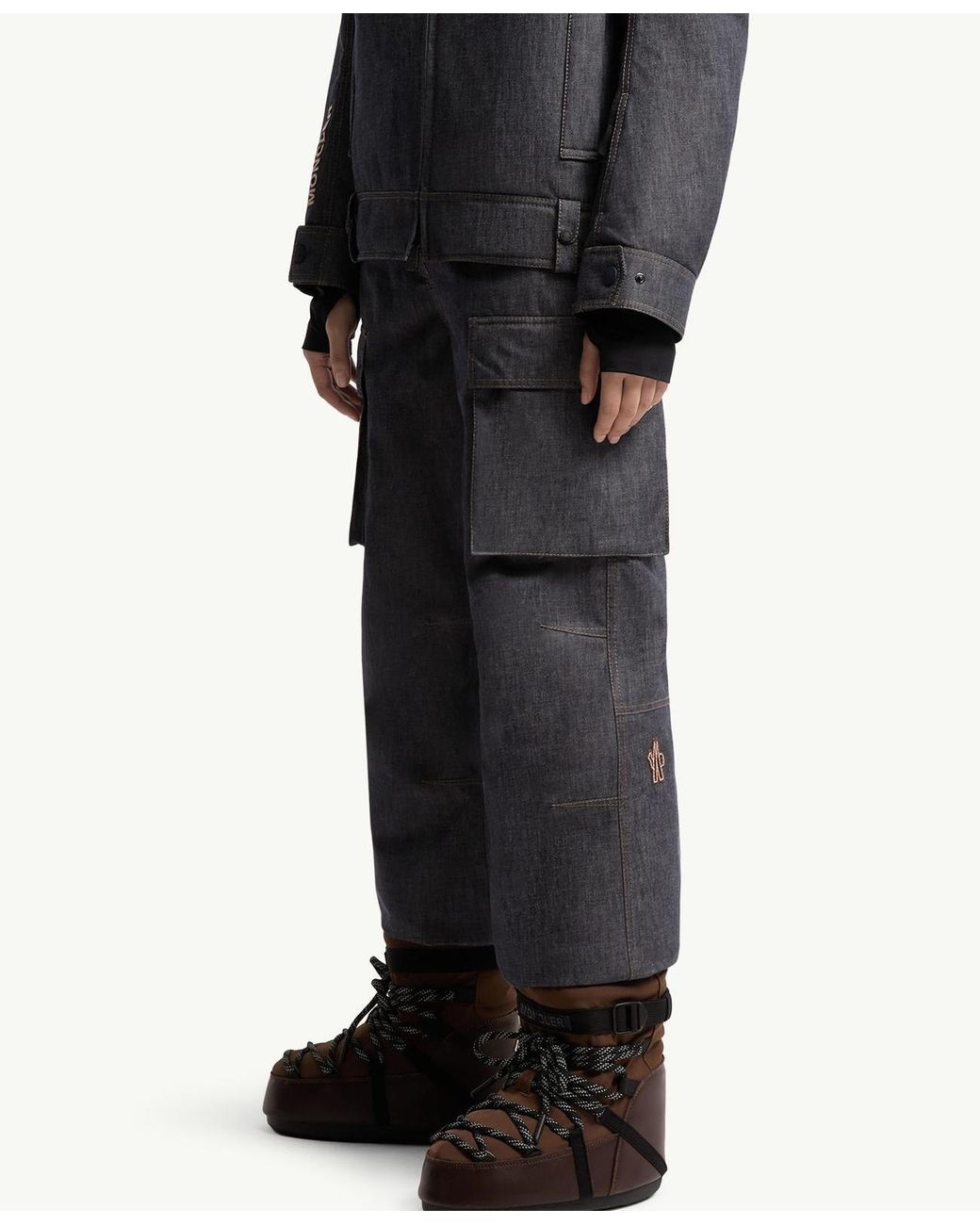 Moncler Brown Moon Boot X Grenoble Icon Low Snow Boot