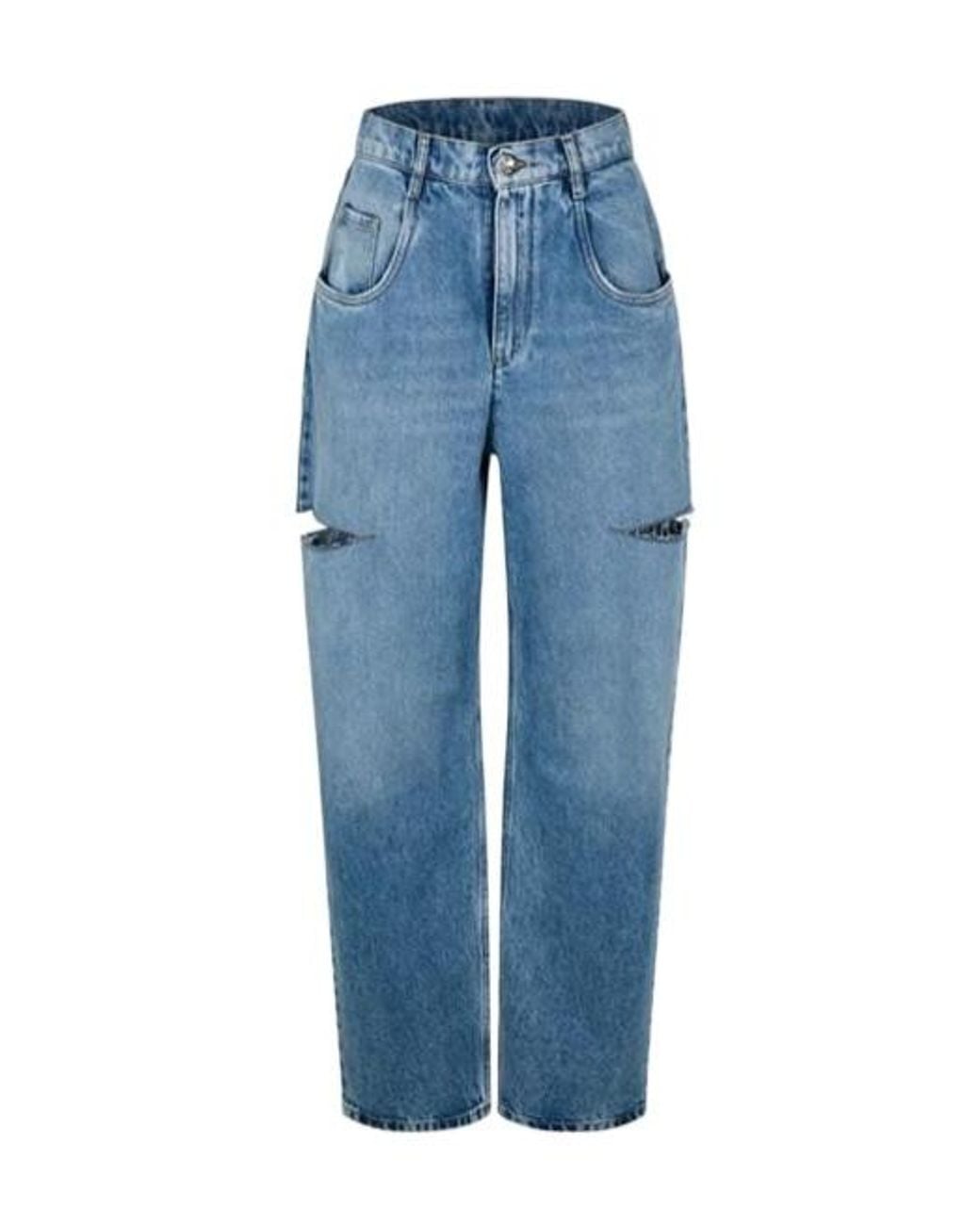 Maison Margiela Blue Jeans With Slash Details