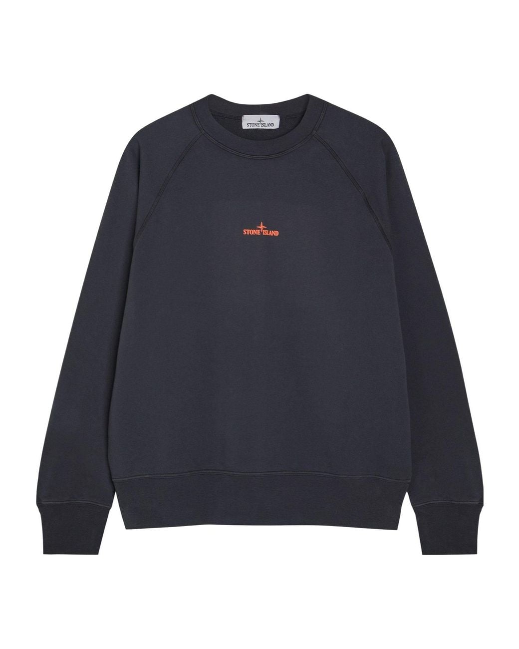 Stone Island Blue Round-Neck Sweatshirt for men