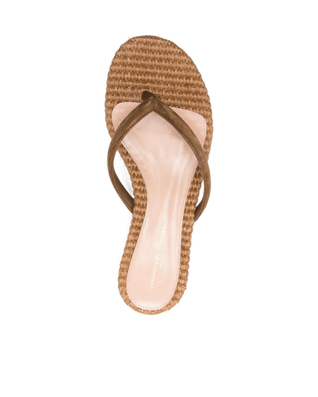 Gianvito Rossi Brown Calypso Thong Strap Sandals