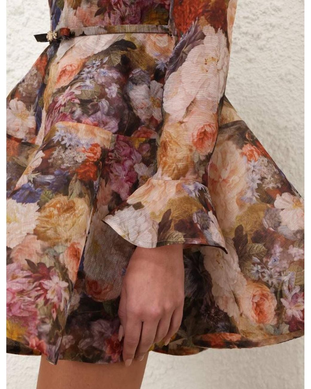Zimmermann Brown Alchemy Long Sleeved Dress