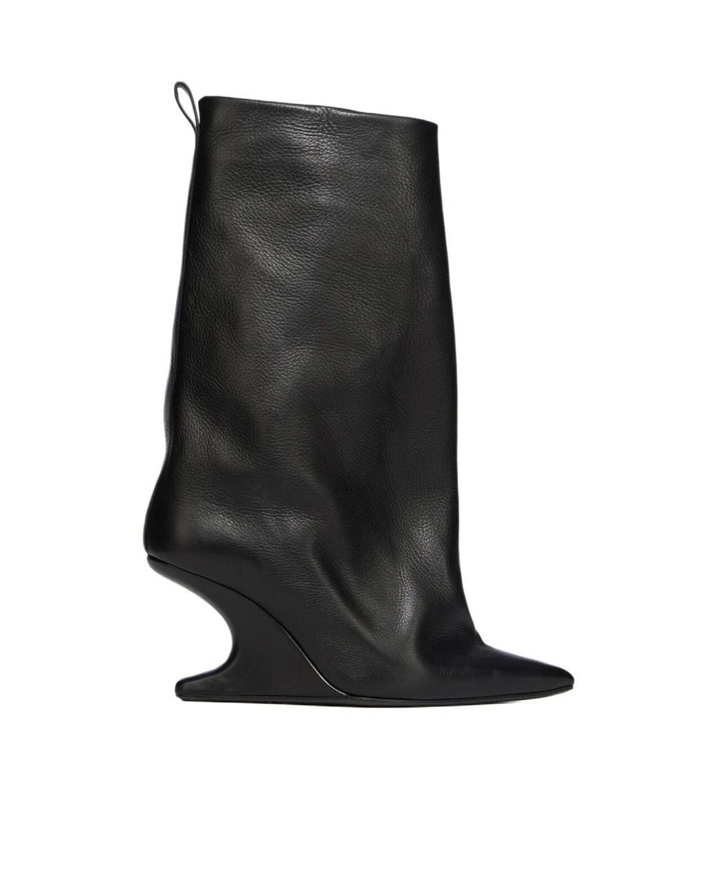Rick Owens Black Cantilever Sharp Flared Boots