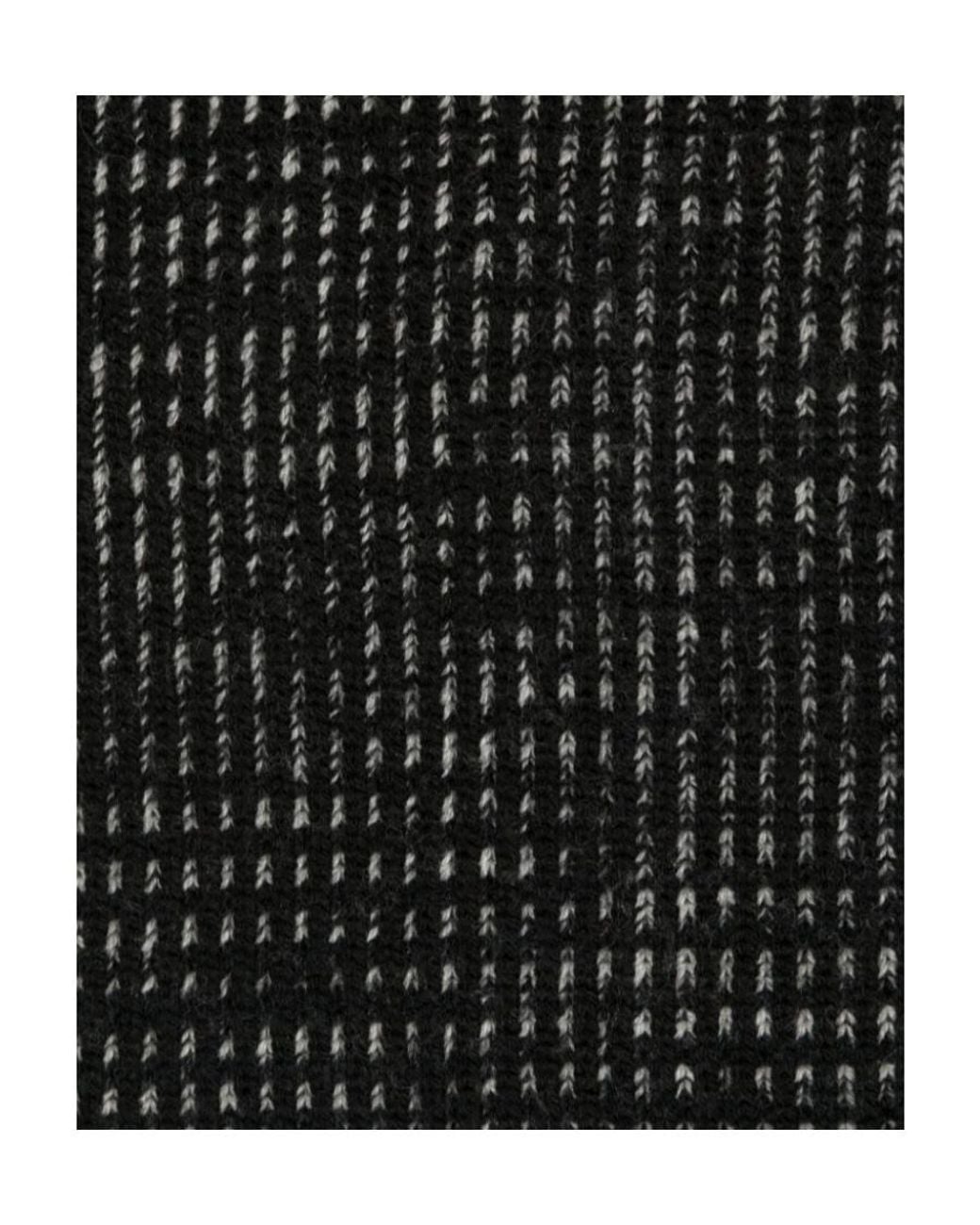 Missoni Black Two-Tone Wool Scarf