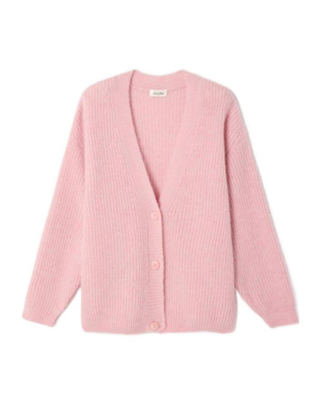 American Vintage Pink Long-Sleeved Cardigan