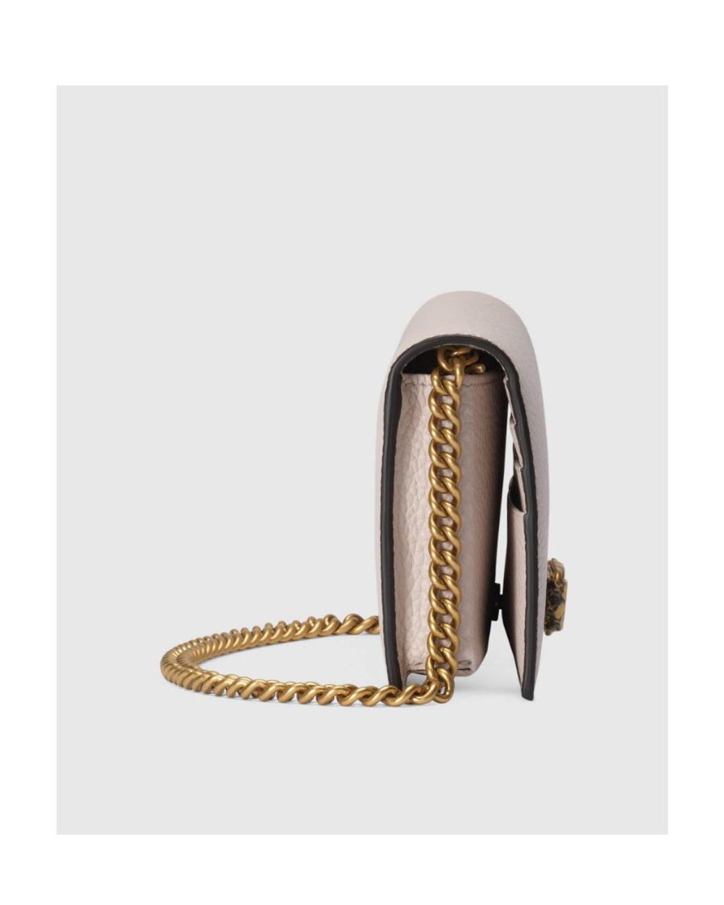 Gucci White Gg Incrocio Leather Clutch