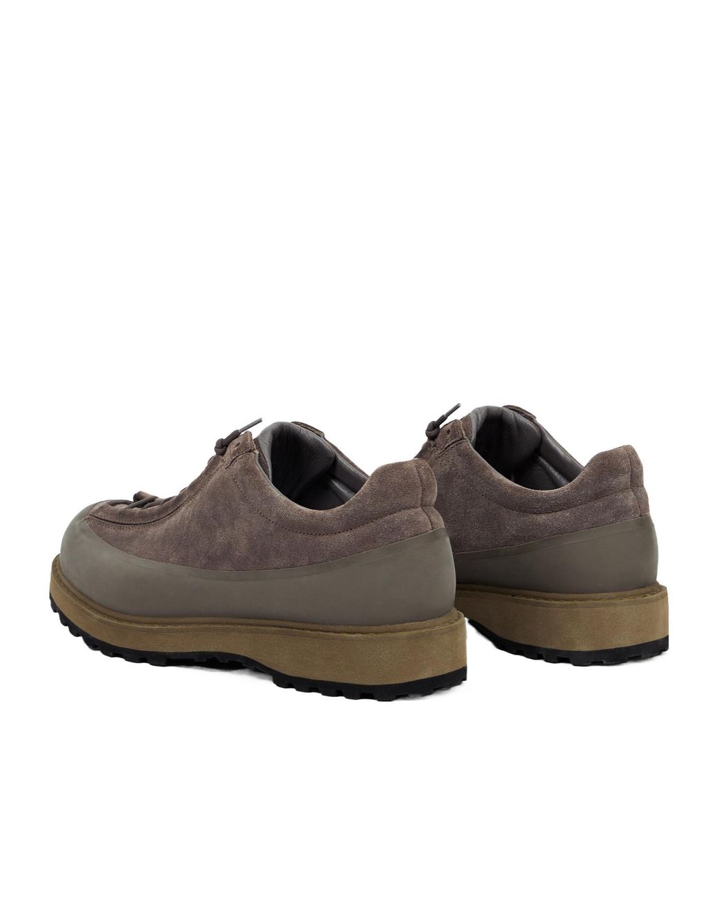 Stone Island Brown Round Toe Lace-Up Sneakers for men
