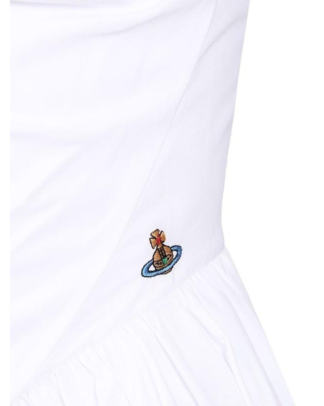 Vivienne Westwood White Sunday Draped Midi Dress