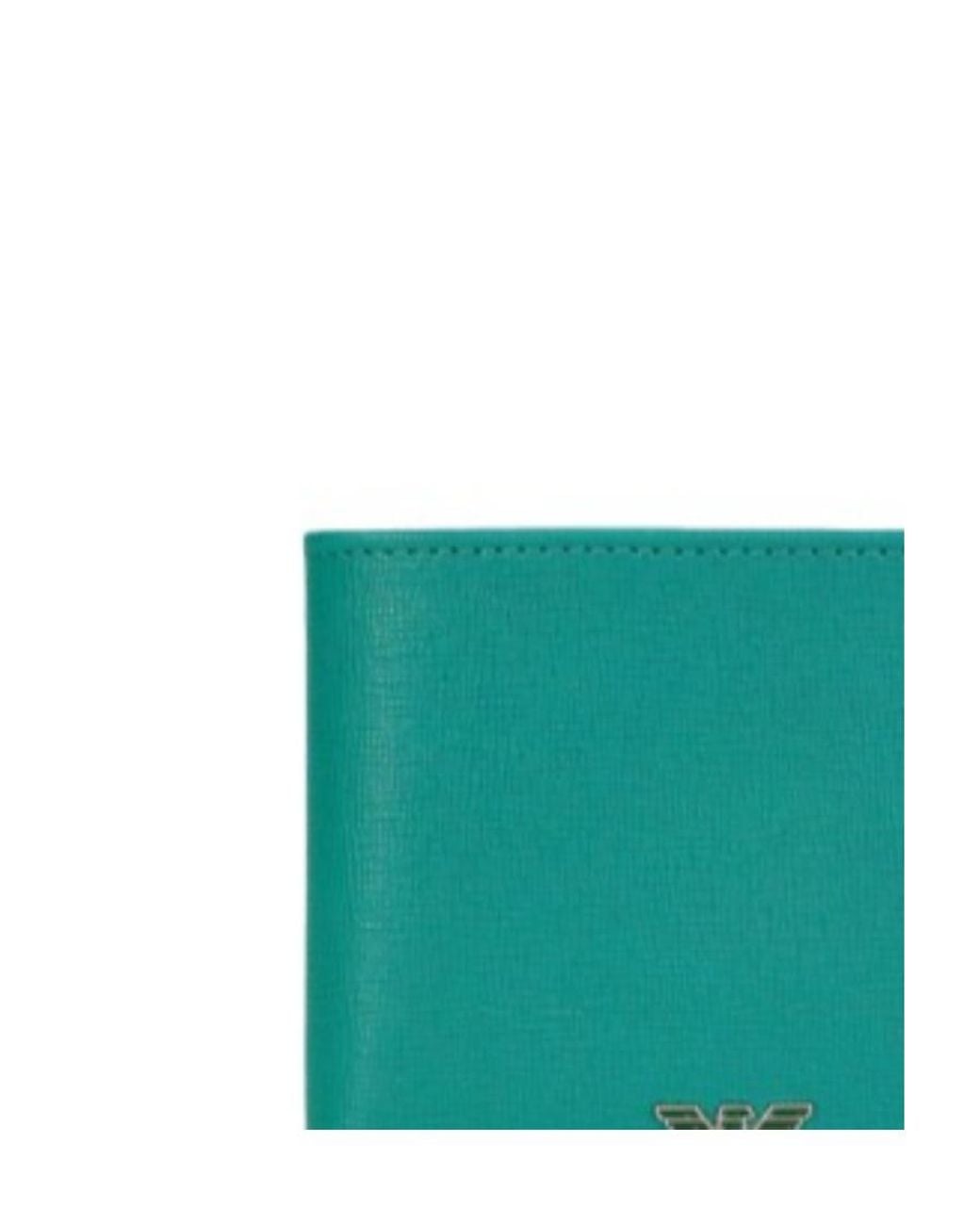 Emporio Armani Green Logo Details Wallet for men