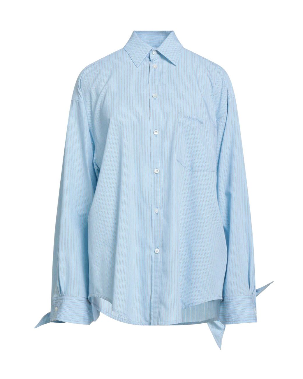 Balenciaga Blue Striped Shirts