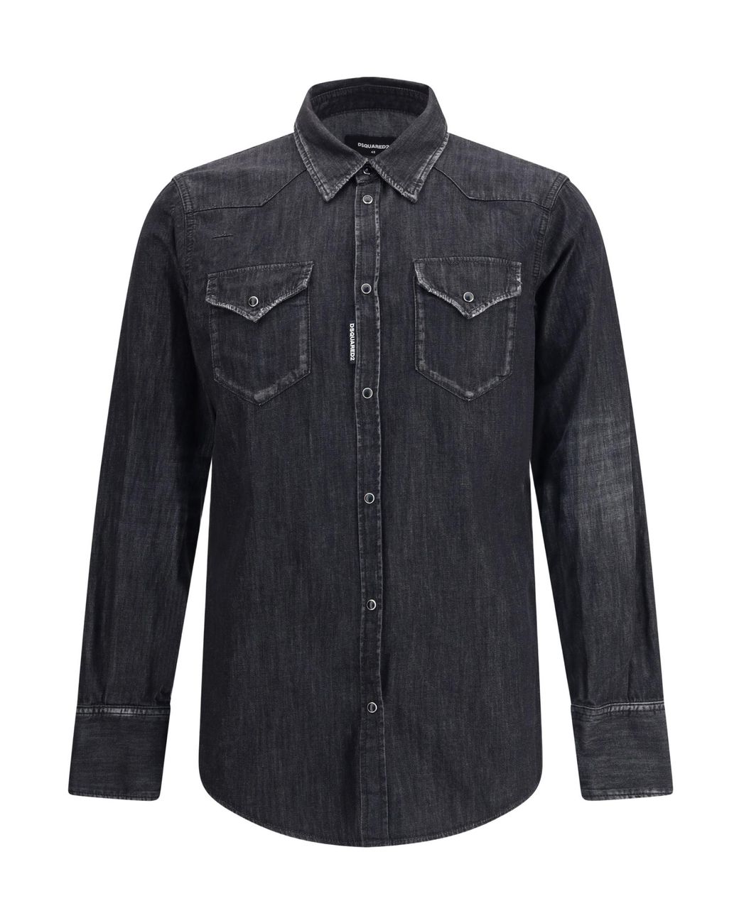 DSquared² Blue Classic Western Shirt for men