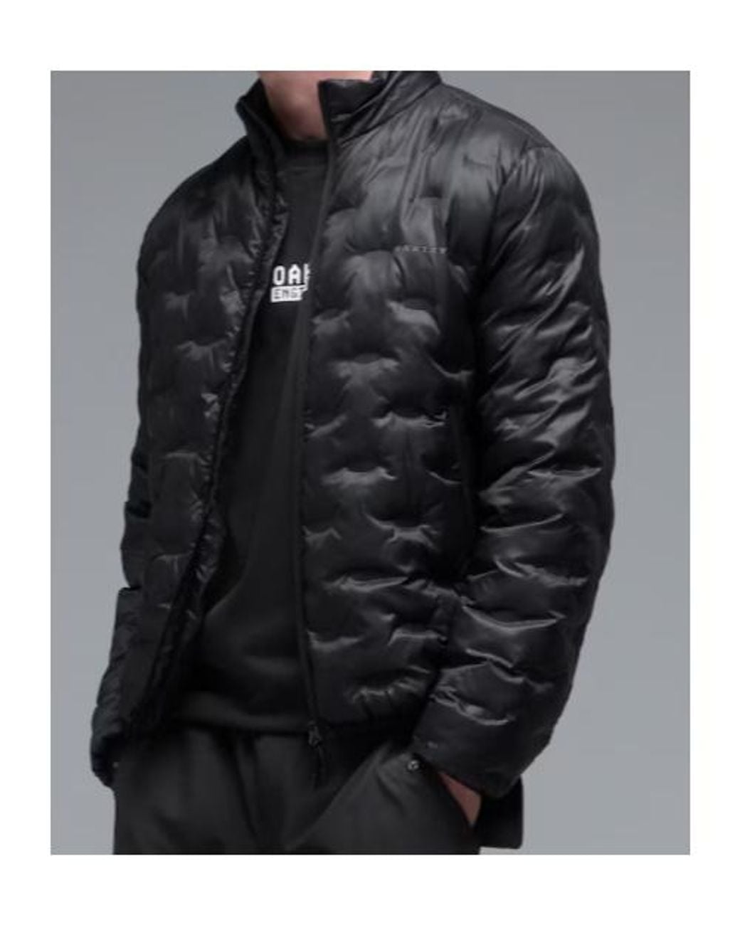 Oakley Black Whirl Szn Quilted Jacket for men
