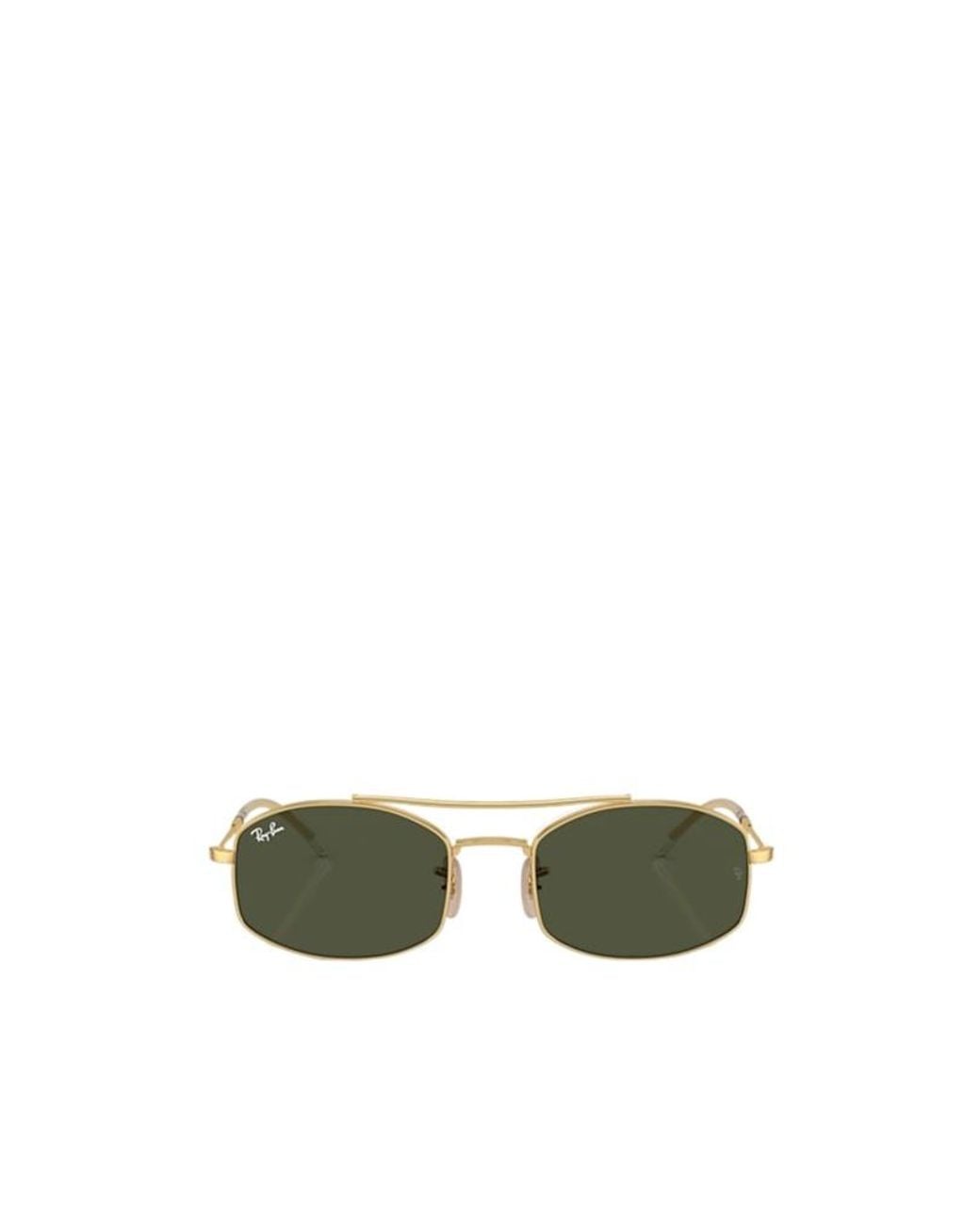 Ray-Ban Green Oval-Frame Sunglasses