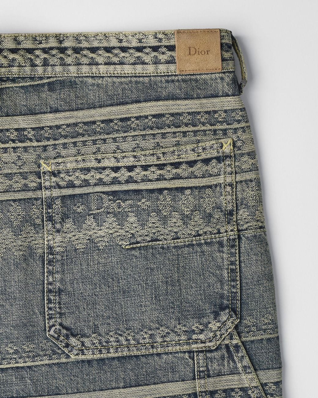 Dior Gray Alps Long Carpenter Pants for men