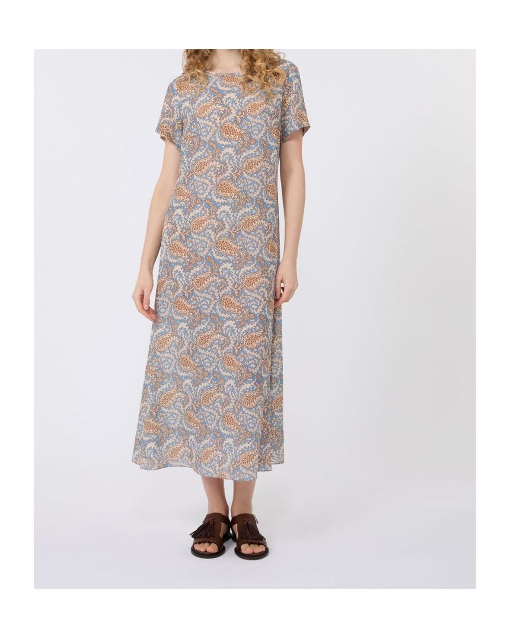 Weekend by Maxmara Gray Pattern-Printed Dress