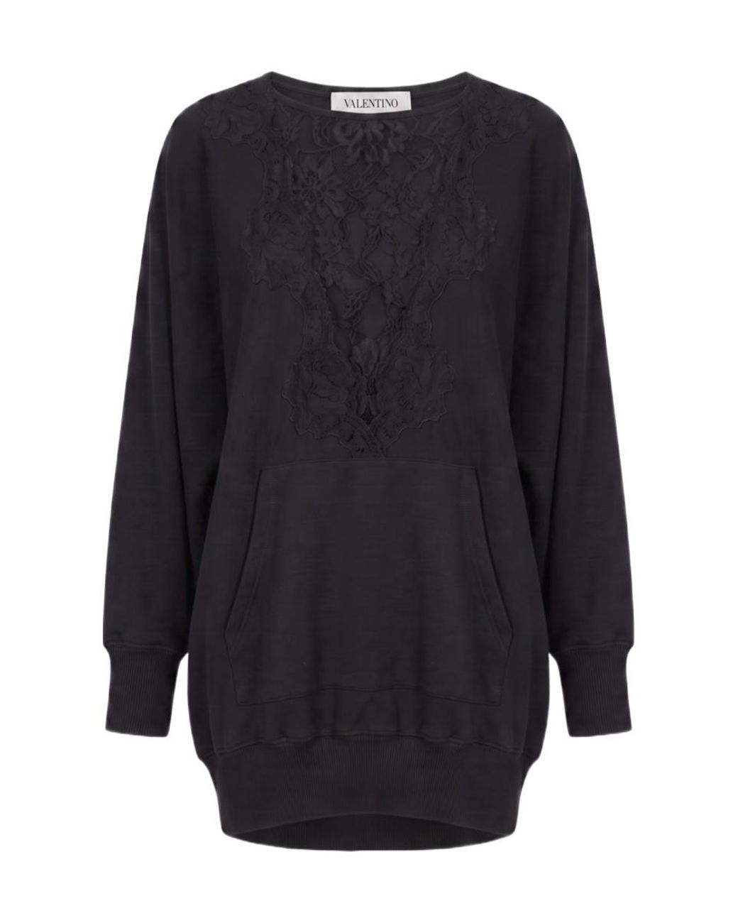 Valentino Blue Embroidered Crewneck Sweatshirt