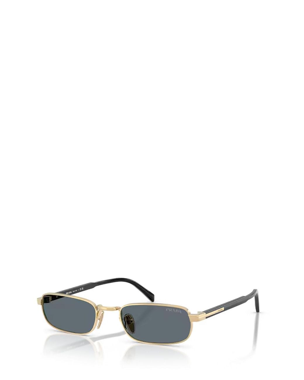 Prada White Eyewear Rectangular Frame Sunglasses for men