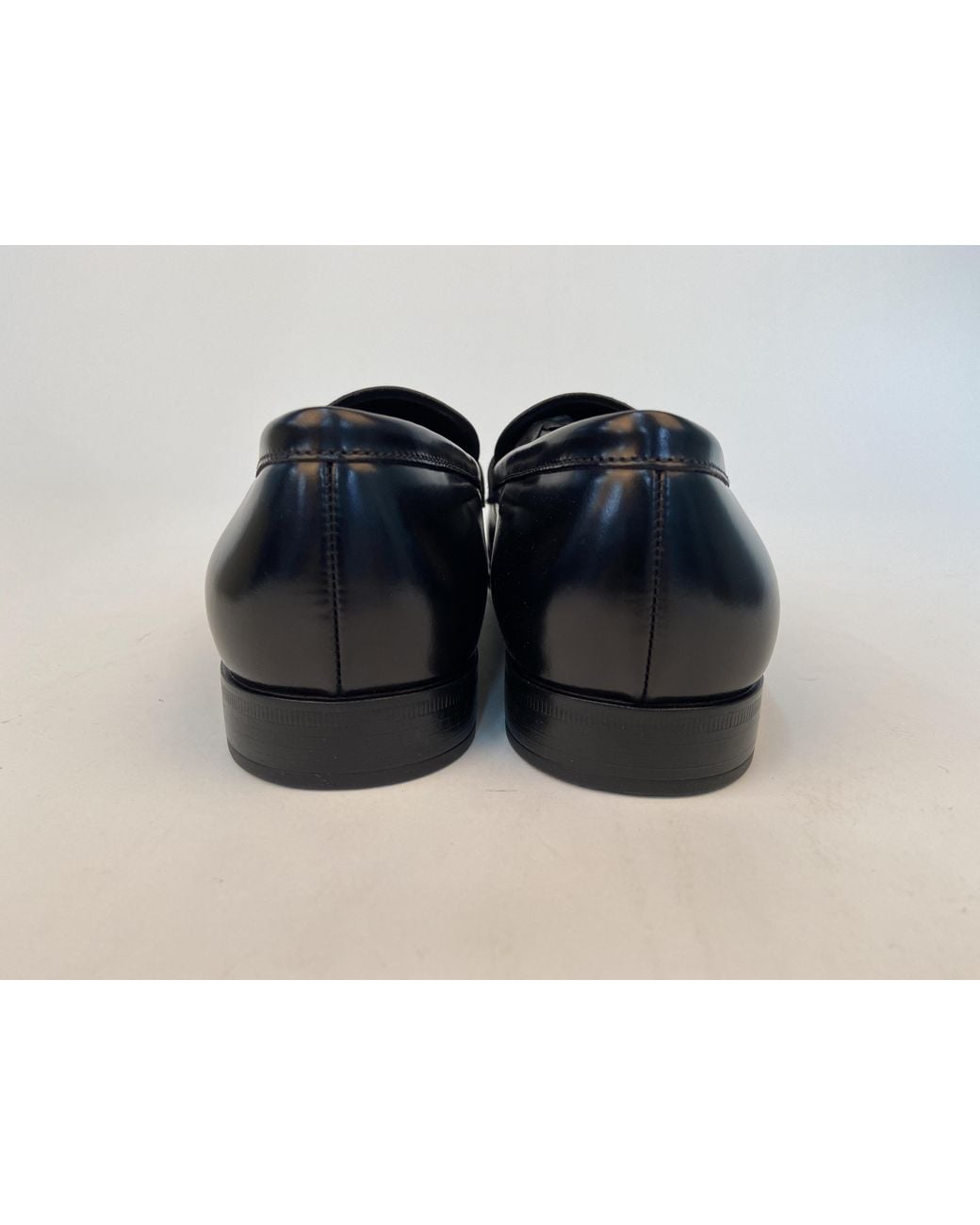 Giorgio Armani Black Logo Business Casual Shoes for men