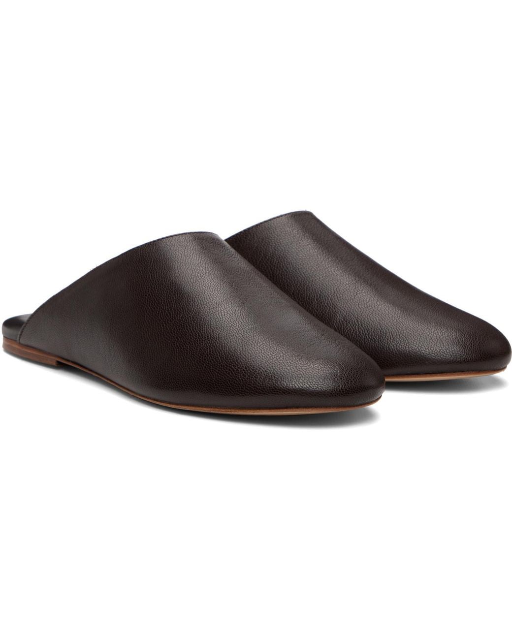 A.P.C. Brown Les Mules Slippers