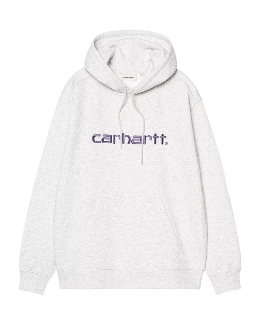 Carhartt White Logo-Embroidered Hoodie