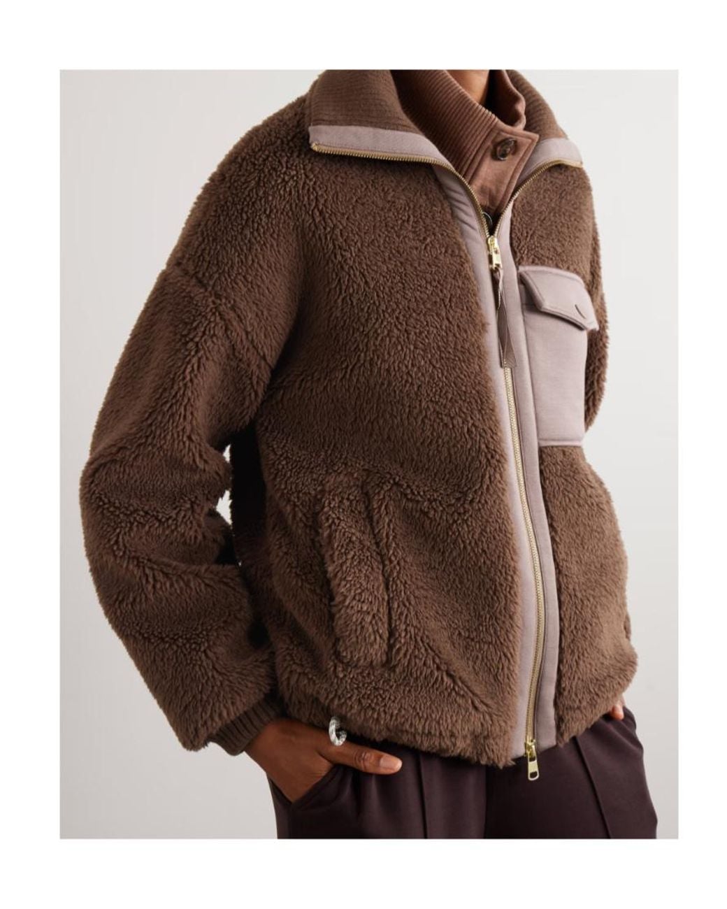Varley Brown Lowell Sherpa Jacket