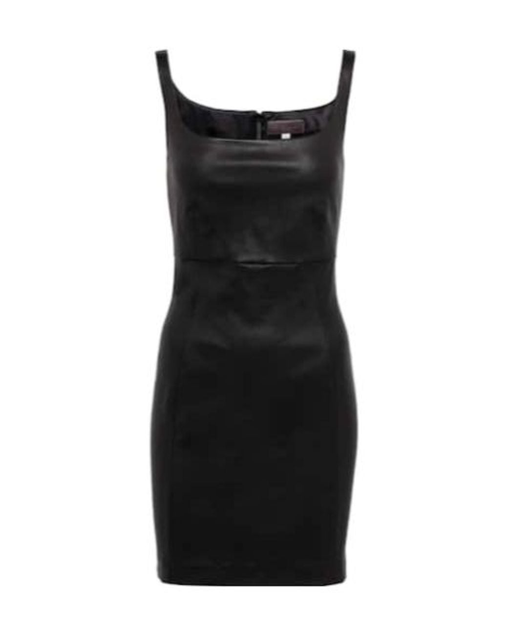 Stouls Black Vanessa Leather Minidress