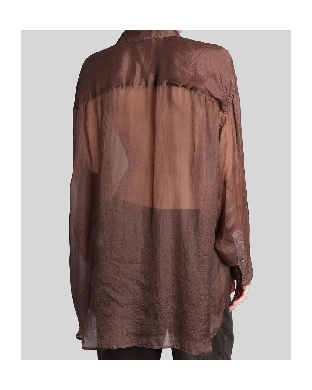 DARKPARK Brown Long-Sleeved Buttoned Shirt