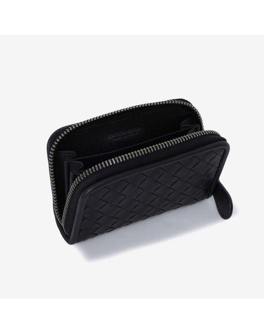 Bottega Veneta Black Zip Wallet for men