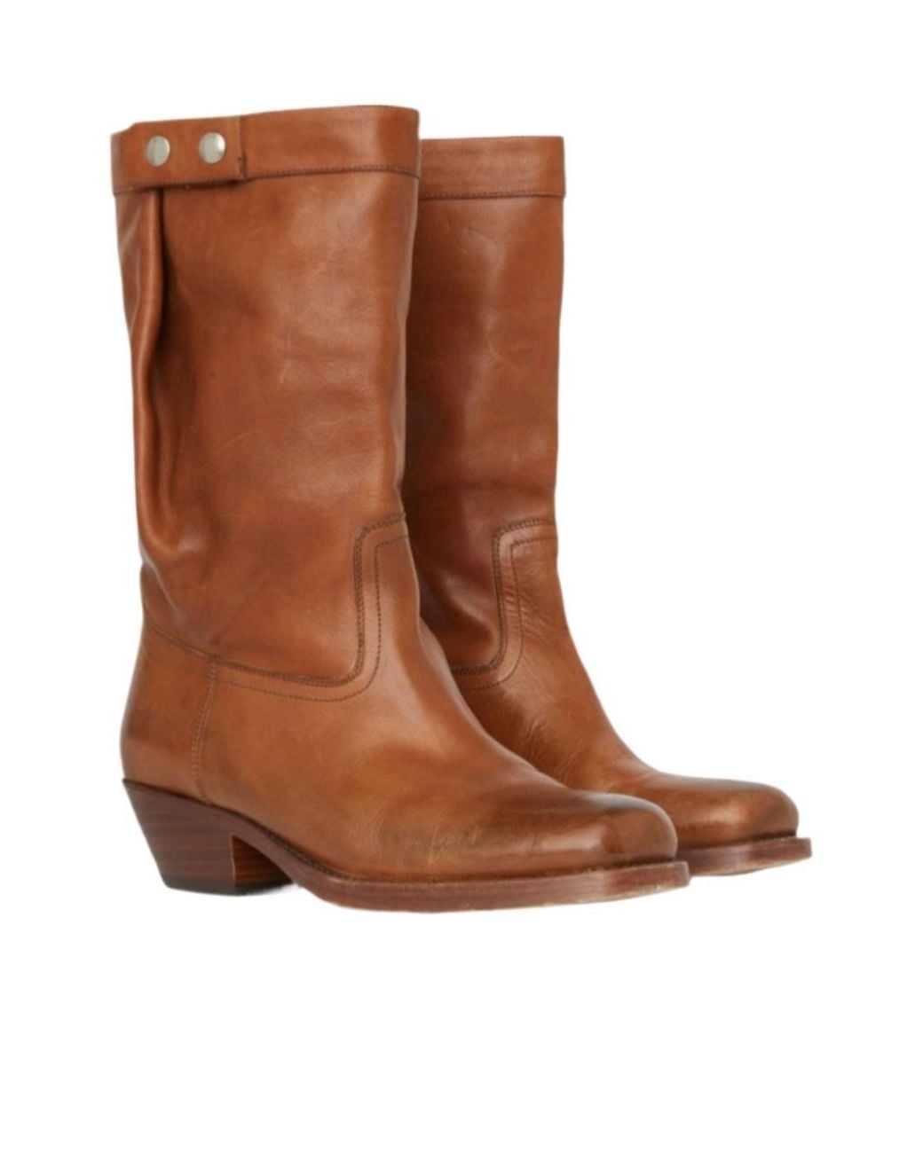 Isabel Marant Brown Round-Head Short Boots