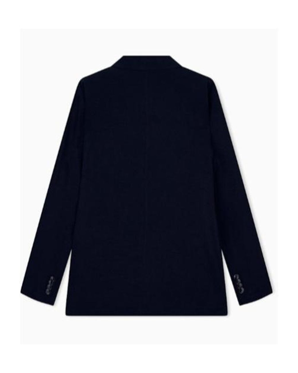 Giorgio Armani Blue Textured Single-Breasted Blazer for men