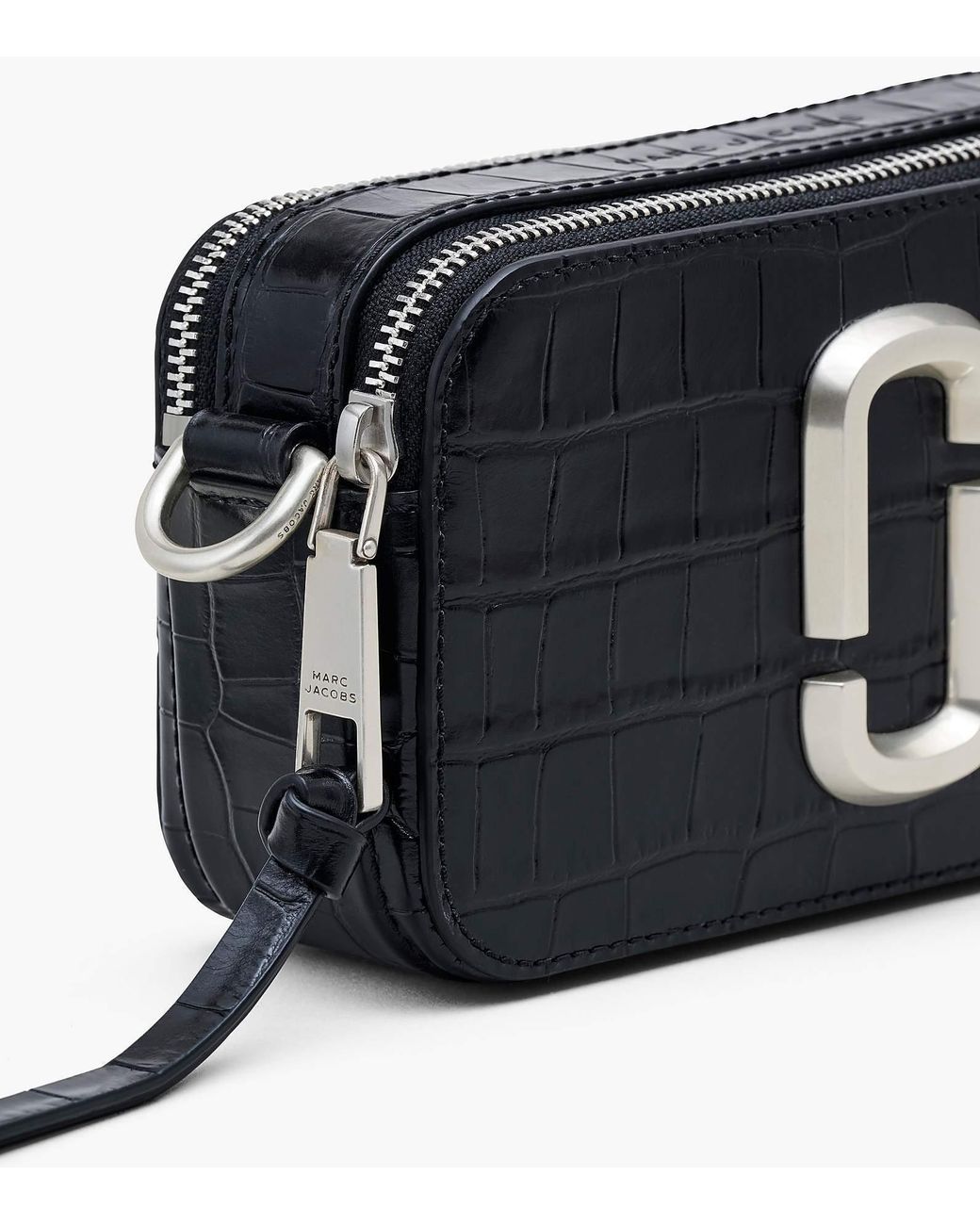 Marc Jacobs Black The Snapshot Leather Shoulder Bag