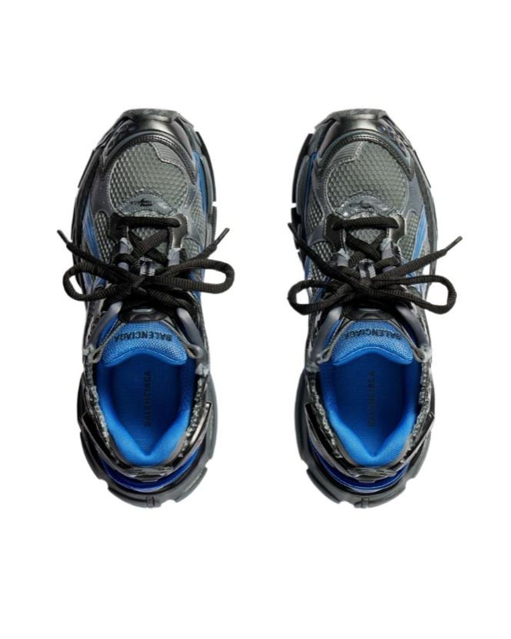 Balenciaga Blue Runner Gradient Mesh And Nylon Sneakers for men