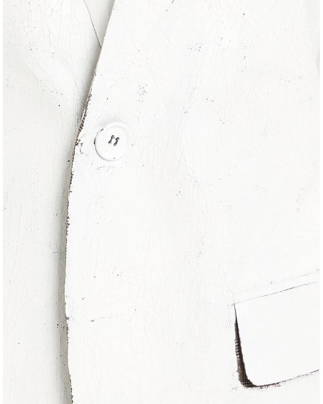 MM6 by Maison Margiela White Single-Breasted Suit Jacket