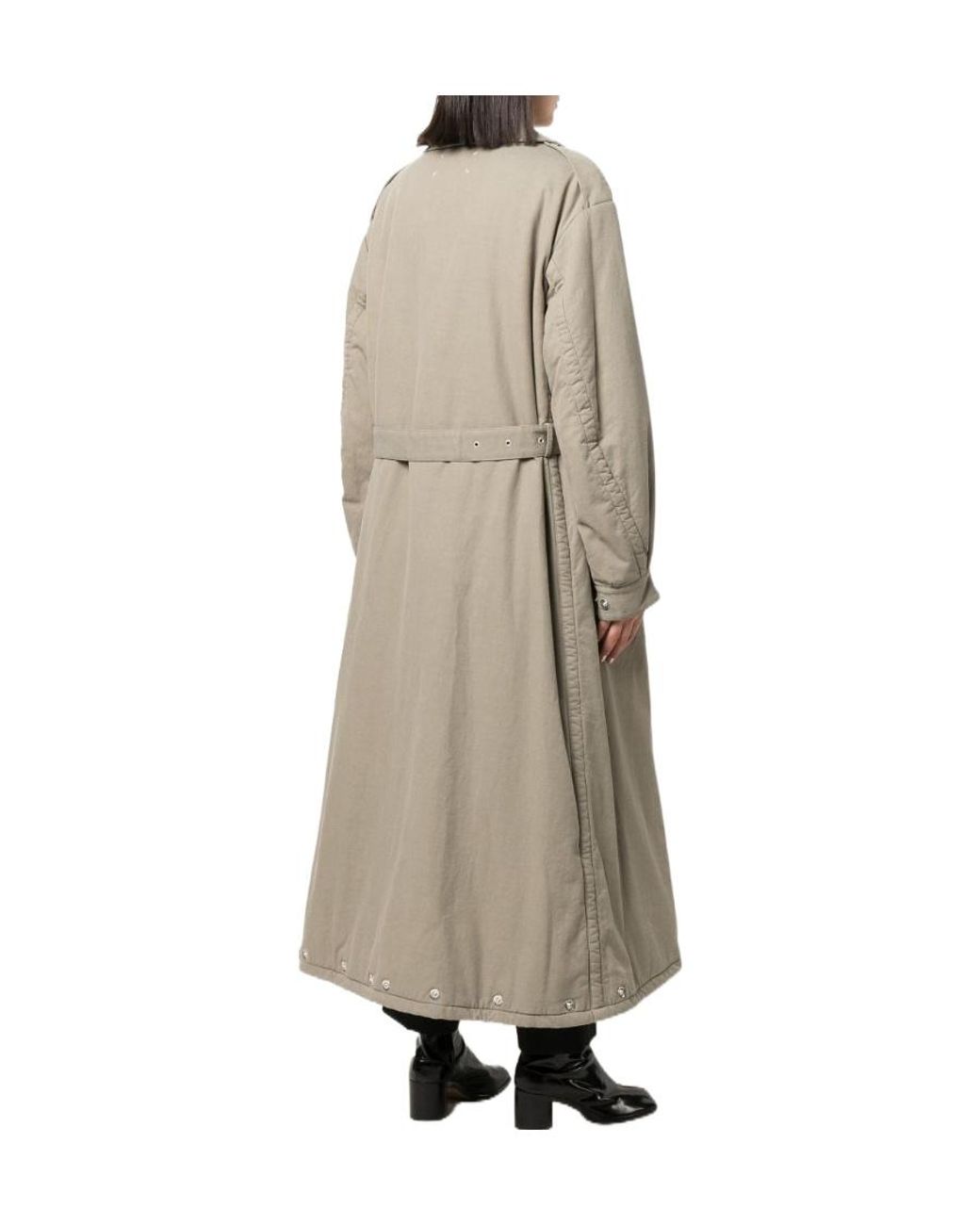 Maison Margiela Natural Deconstructed Belted Trench Coat