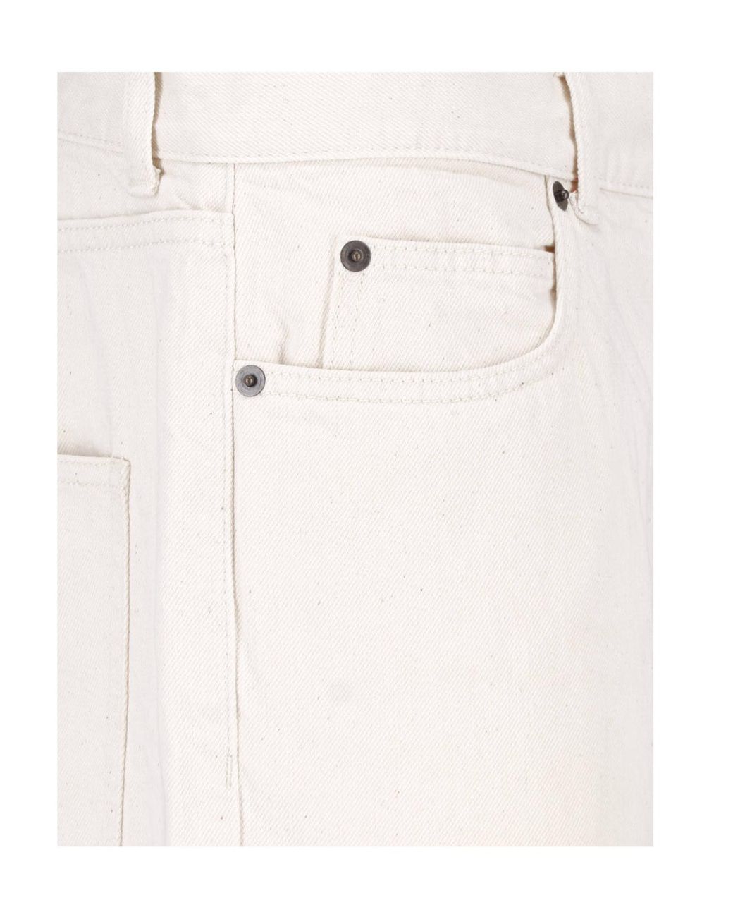 The Row White Straight-Leg Jeans for men