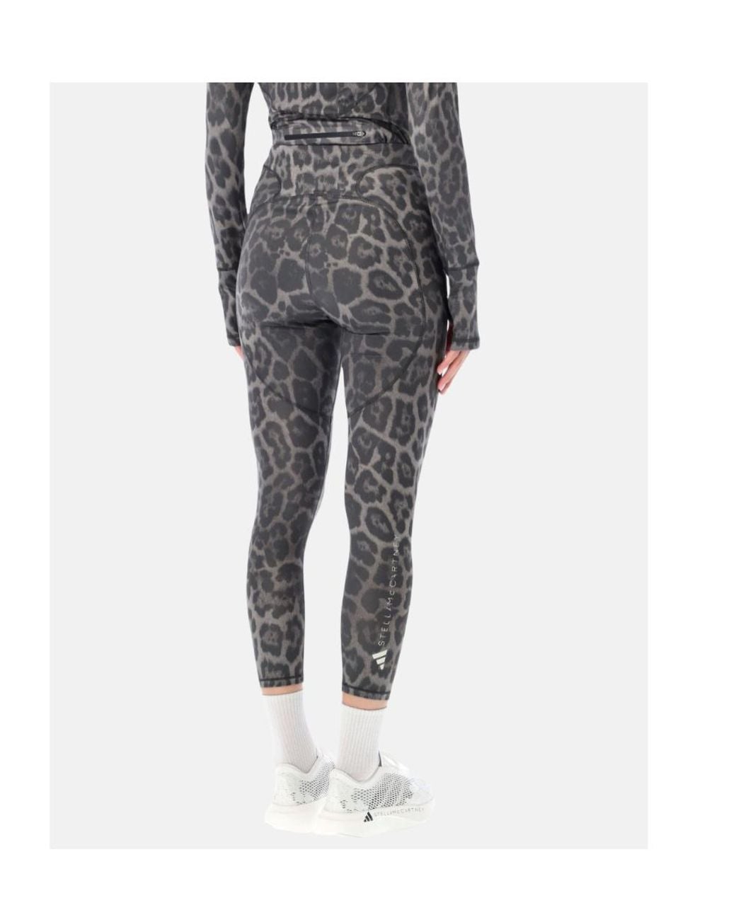 Adidas By Stella McCartney Blue Leopard Print Performance Trousers