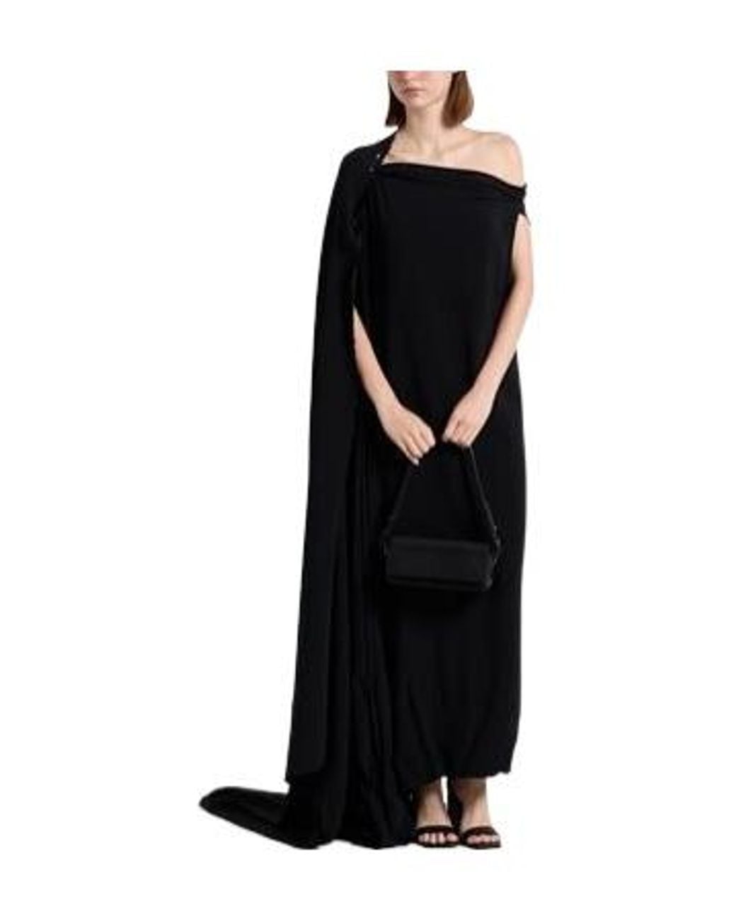 Balenciaga Black One-Shoulder Dress