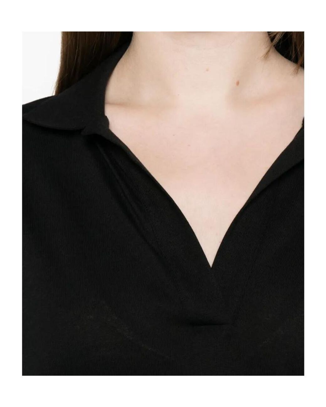 Herno Black V-Neck Short-Sleeve T-Shirt