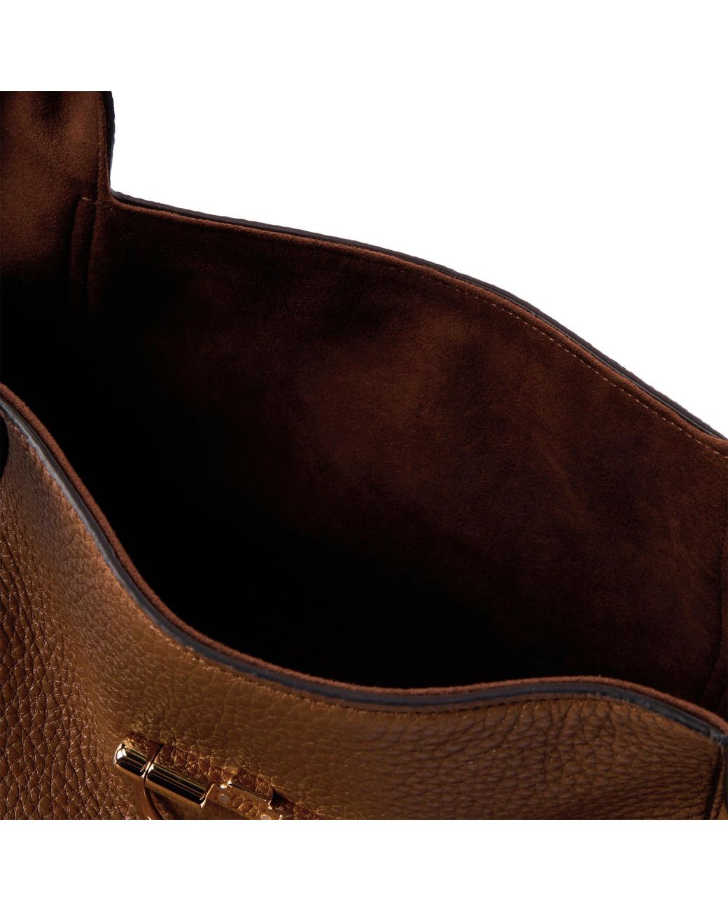 Gucci Brown Plain Soft Hobo Bag