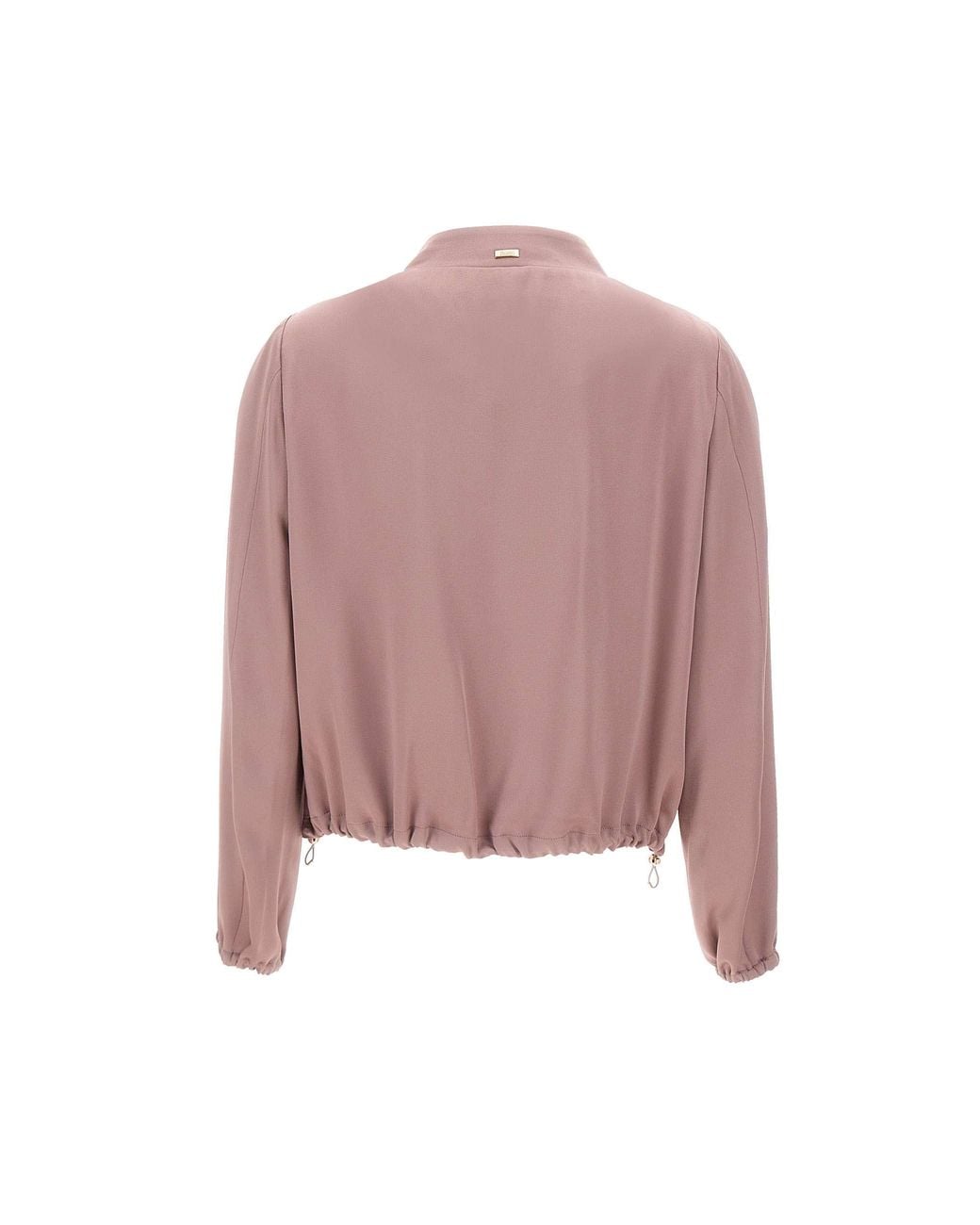 Herno Pink Zipped Drawstring Hem Jacket