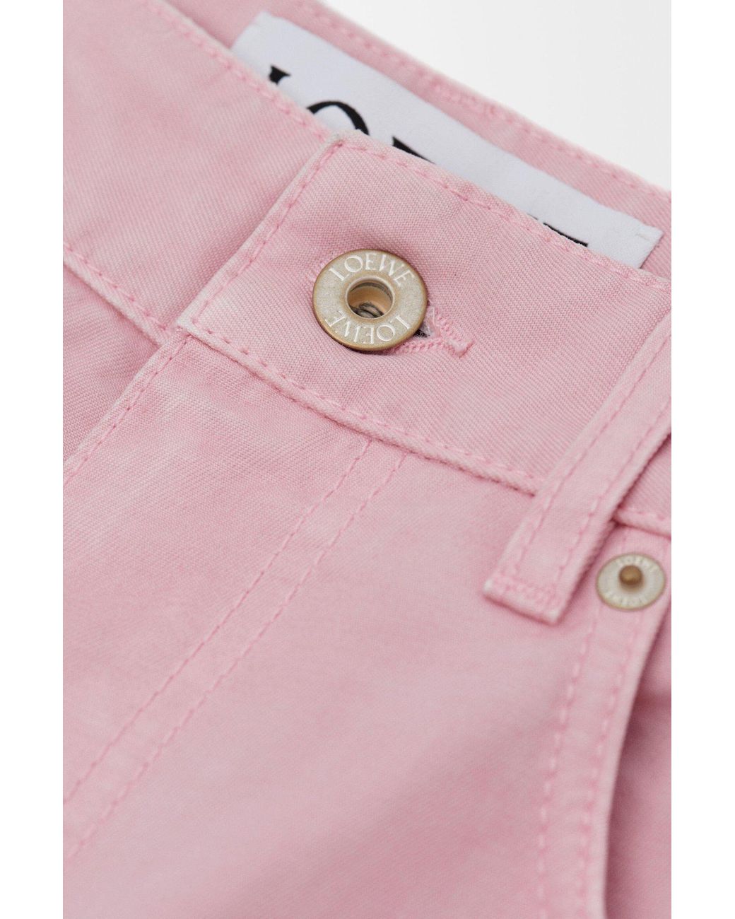 Loewe Pink Barrel Wide-Leg Trousers