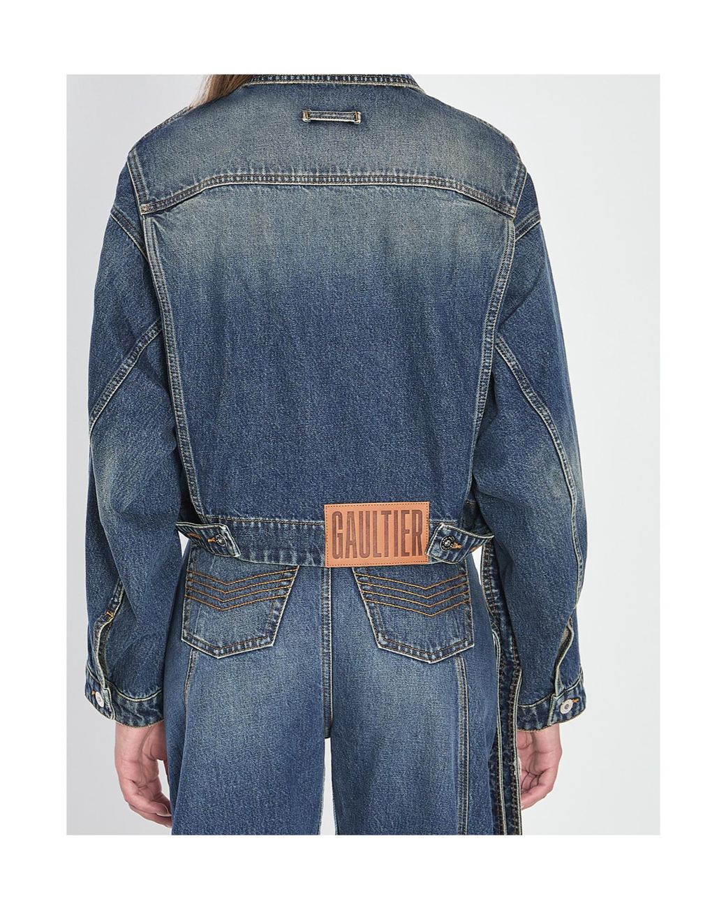 Jean Paul Gaultier Blue Denim Buttoned Jacket