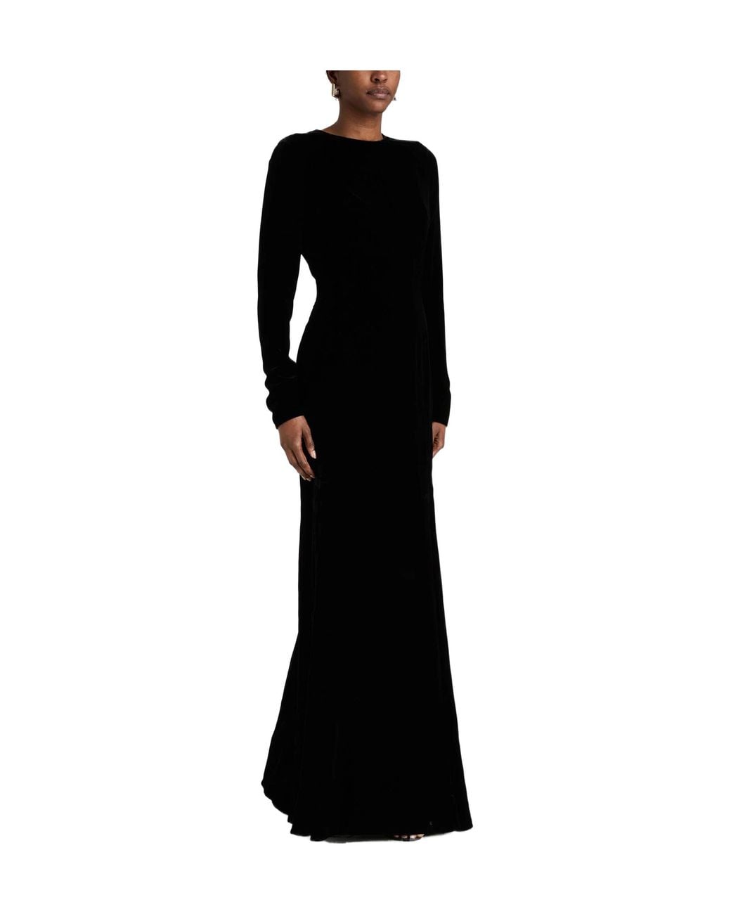 Dolce & Gabbana Black Maxi Dress Viscose, Cupro