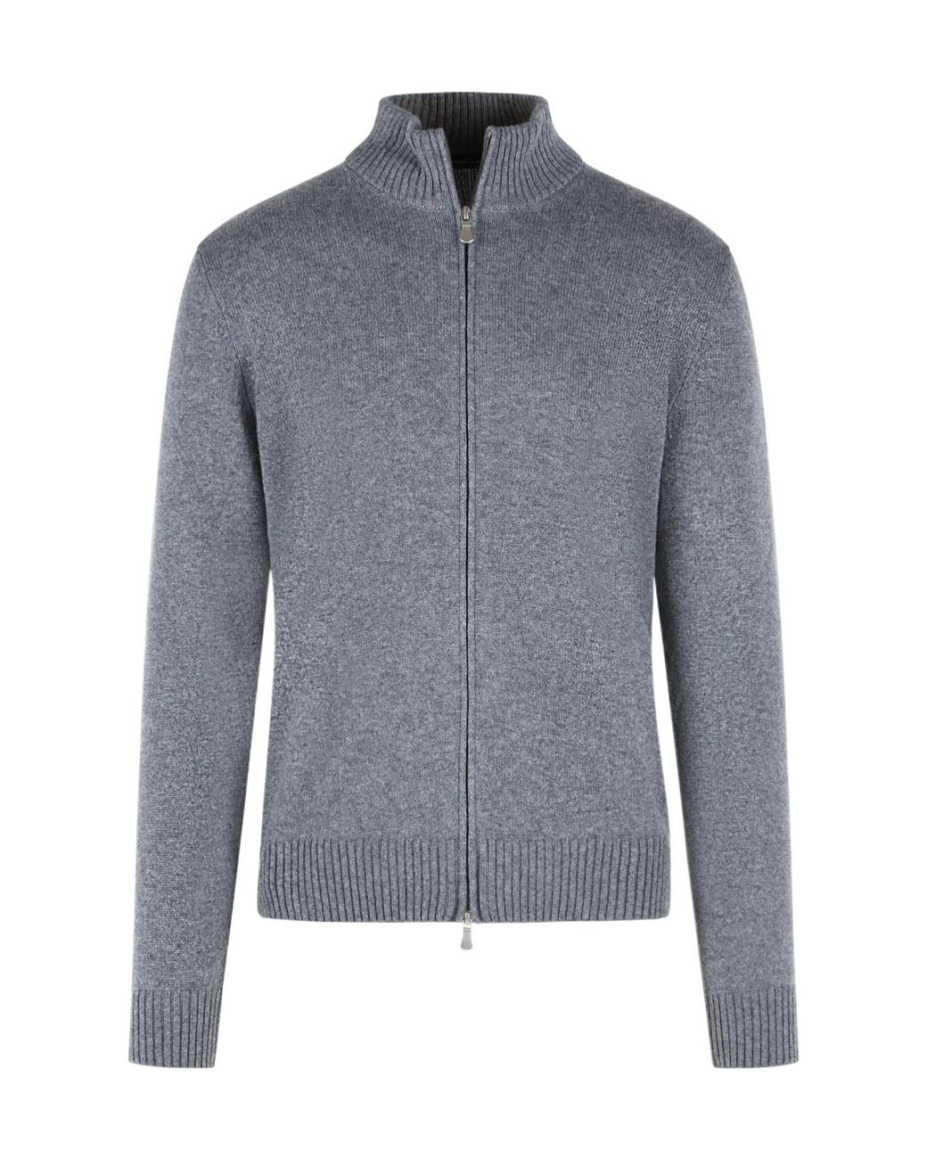 Gran Sasso Blue Zip-Up Sweater for men