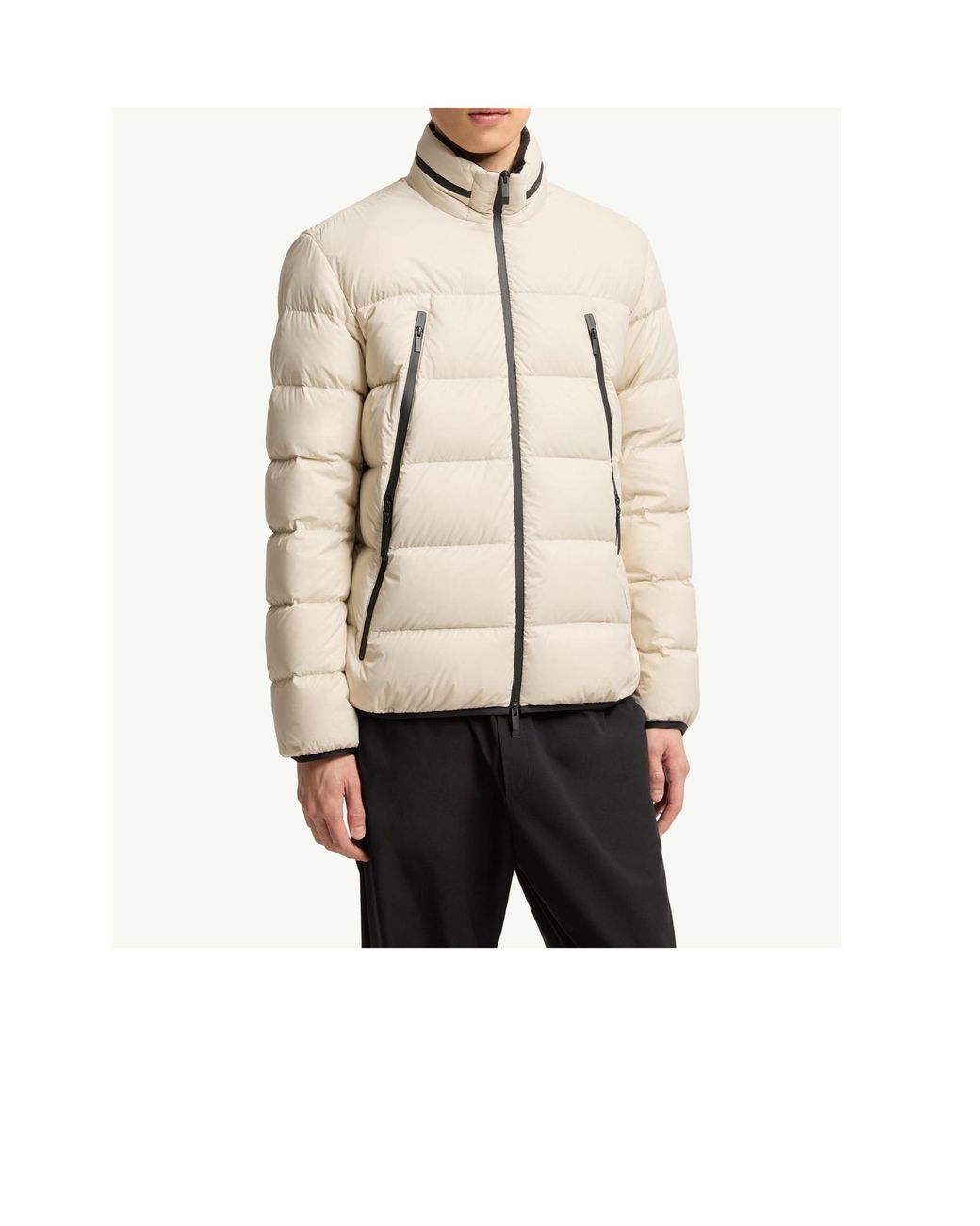 Moncler Natural Dalalven Zip Puffer Down Jacket for men