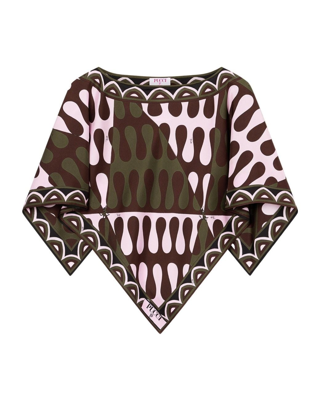 Emilio Pucci Multicolor Pucci Leocorno Print Blouse
