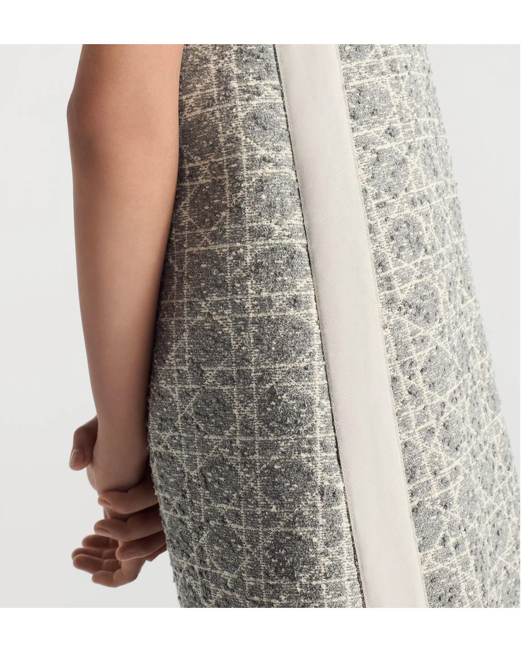 Dior Short Macrocannage Dress in Gray | Lyst