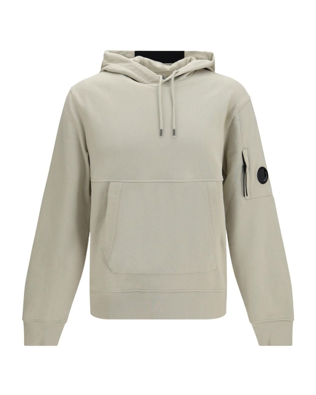 C P Company Gray Lens Detailed Drawstring Hoodie for men