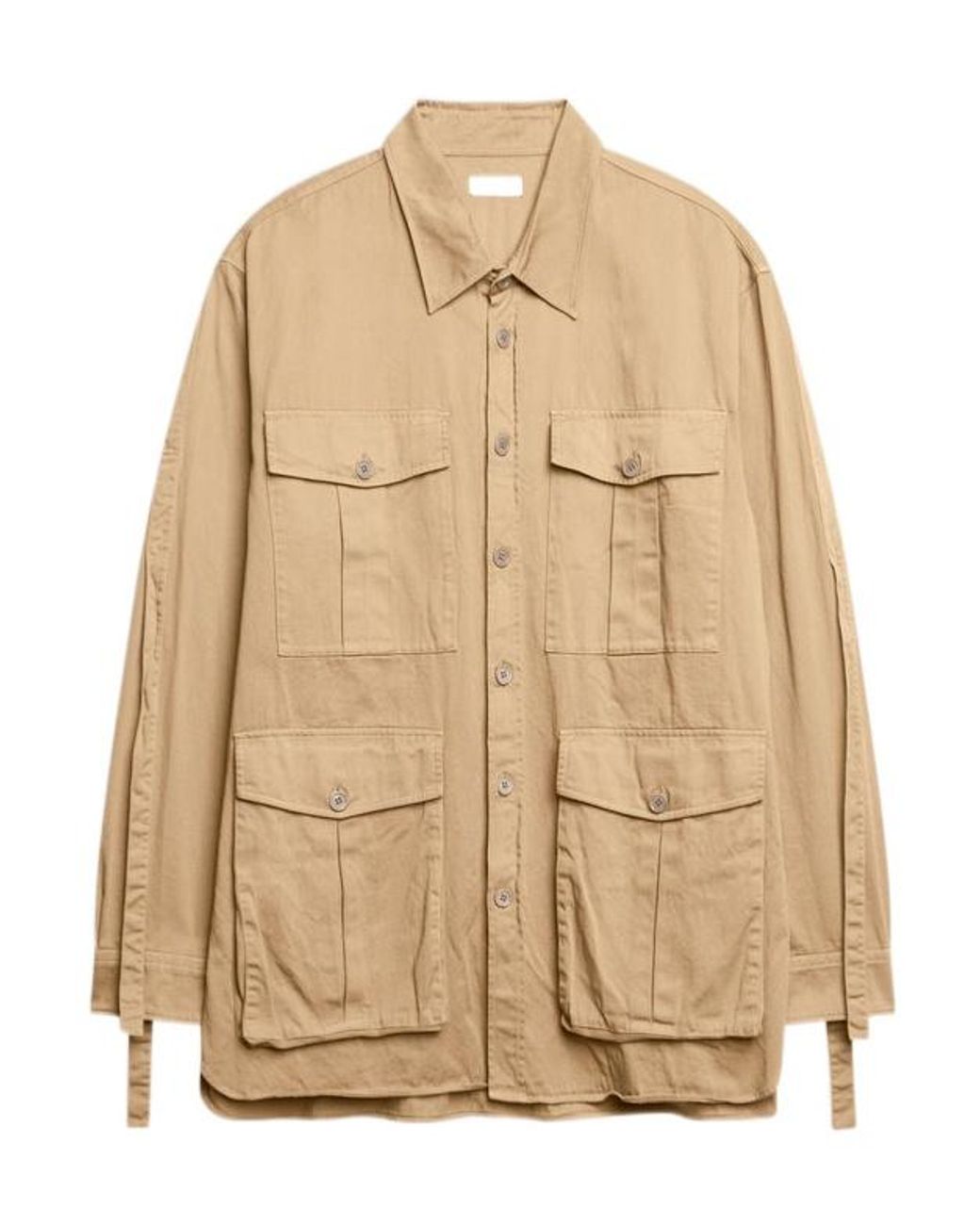 Dries Van Noten Natural Long-Sleeved Shirt for men